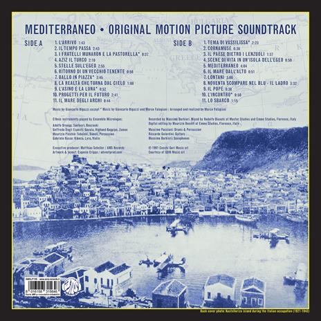 Mediterraneo (Colonna sonora) (Clear Blue Coloured Vinyl) - Vinile LP di Giancarlo Bigazzi,Marco Falagiani - 2