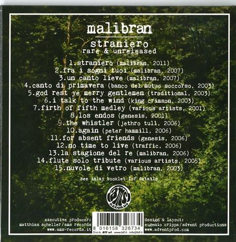 Straniero. Rare & Unreleased - CD Audio di Malibran - 2