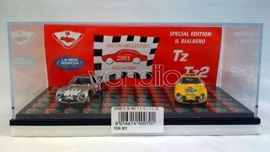 90Tz Cofanetto 90 Anni Alfa Con Tz Yellow Modellino Club Bialbero