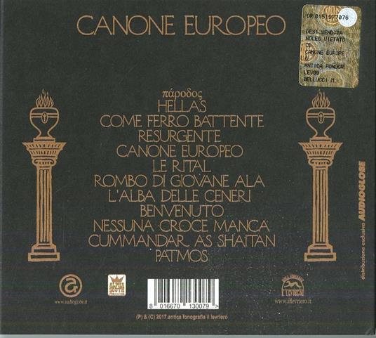 Canone europeo - CD Audio di Ianva - 2