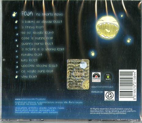 'Na storia nova - CD Audio di Foja - 2