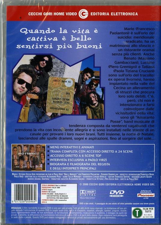 Baci e abbracci di Paolo Virzì - DVD - 2