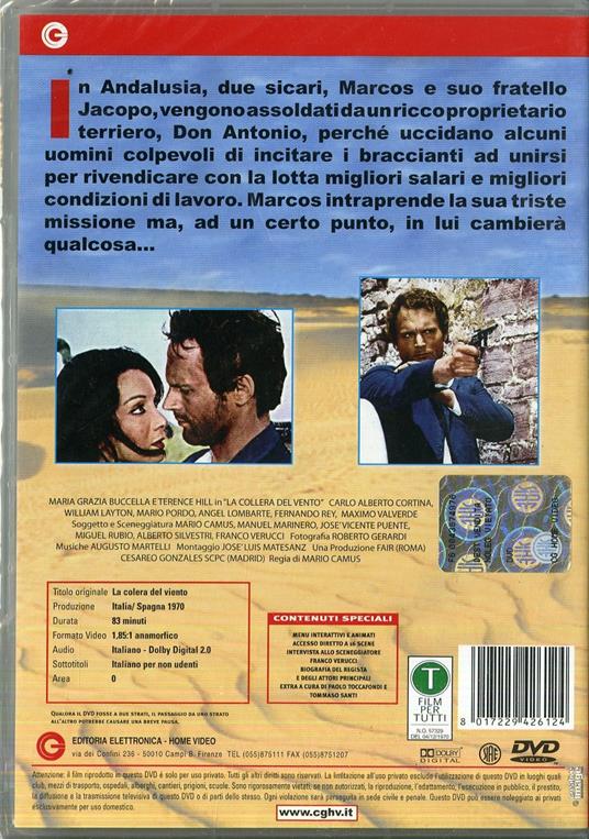 La collera del vento di Mario Camus - DVD - 2