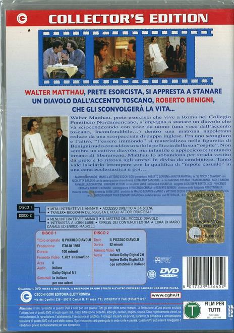 Il piccolo diavolo (2 DVD)<span>.</span> Collector's Edition di Roberto Benigni - DVD - 2