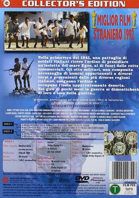 Mediterraneo (2 DVD)<span>.</span> Collector's Edition - Versione integrale di Gabriele Salvatores - DVD - 2