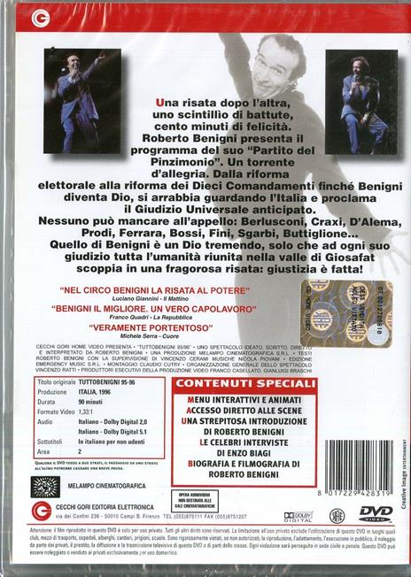 Tutto Benigni 95-96 - DVD - 2