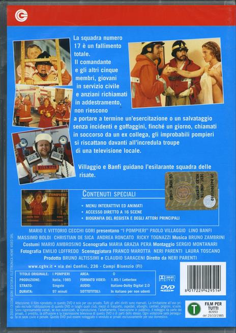 I pompieri di Neri Parenti - DVD - 2