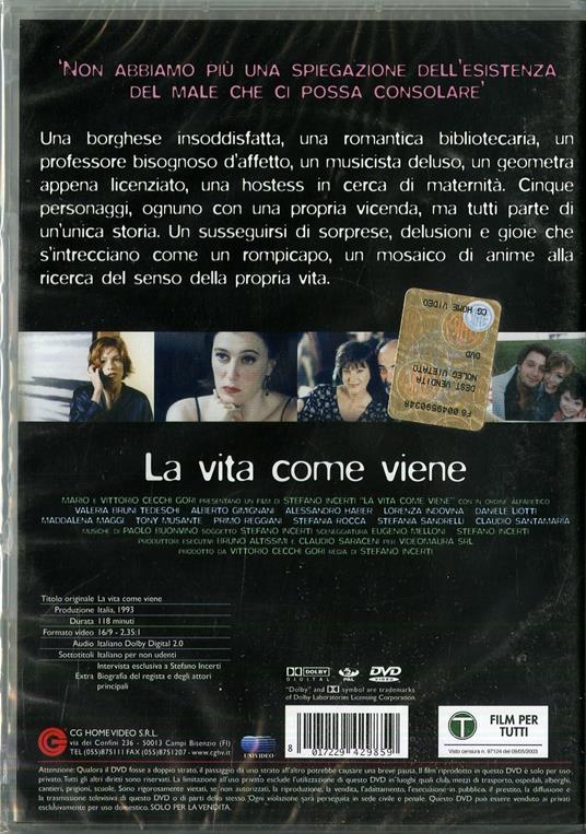 La vita come viene di Stefano Incerti - DVD - 2