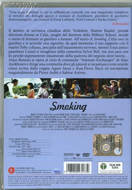 Smoking di Alain Resnais - DVD - 2