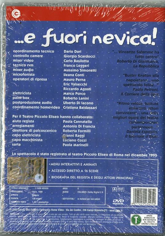 E fuori nevica di Vincenzo Salemme - DVD - 2