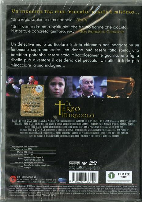 Il terzo miracolo di Agnieszka Holland - DVD - 2