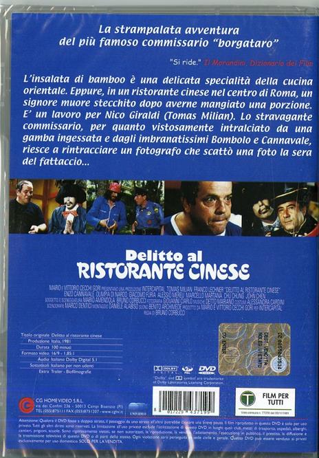 Delitto al ristorante cinese di Bruno Corbucci - DVD - 2