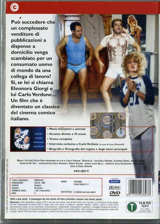 Borotalco di Carlo Verdone - DVD - 2