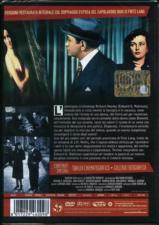 La donna del ritratto di Fritz Lang - DVD - 2