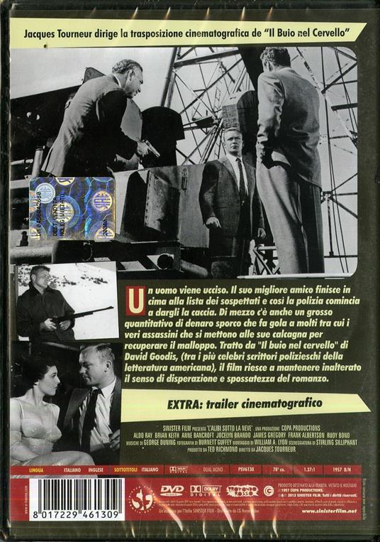 L' alibi sotto la neve di Jacques Tourneur - DVD - 2