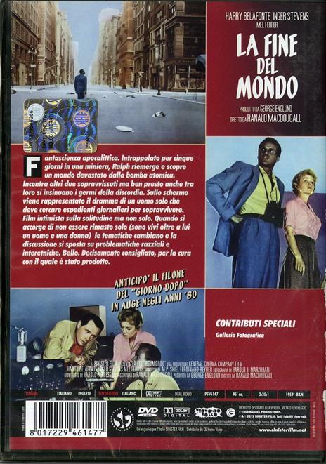 La fine del mondo di Ranald MacDougall - DVD - 2