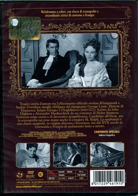 Sarabanda tragica di Basil Dearden,Michael Relph - DVD - 2