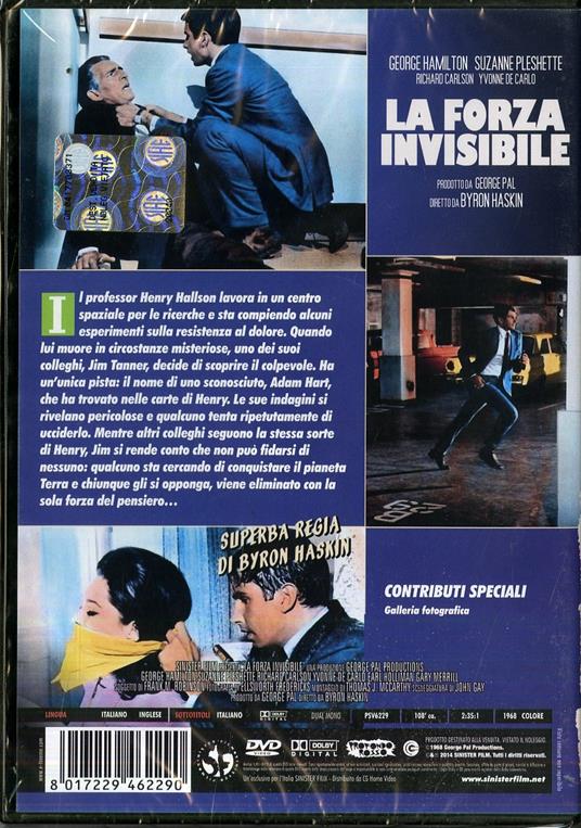 La forza invisibile di Byron Haskin - DVD - 2