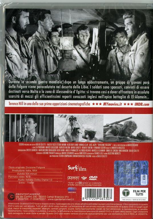 Divisione Folgore (DVD) di Dulio Coletti - DVD - 2