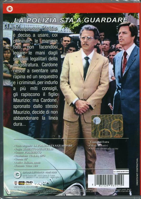 La polizia sta a guardare di Roberto Infascelli - DVD - 2
