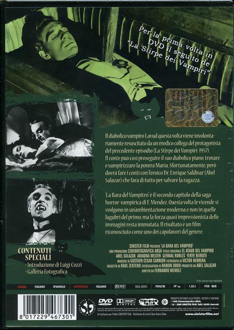 La bara del vampiro di Fernando Mendez - DVD - 2
