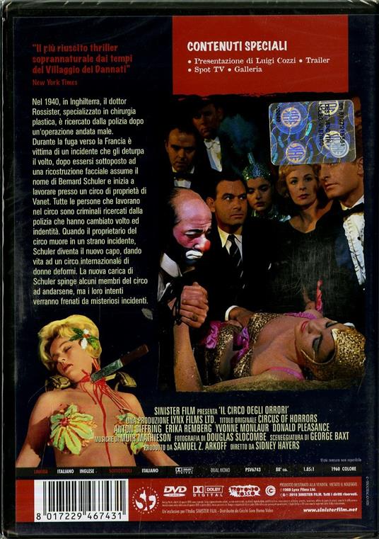 Il circo degli orrori di Sidney Hayers - DVD - 2