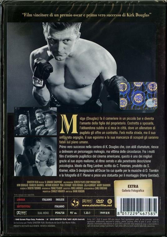 Il grande campione di Mark Robson - DVD - 2