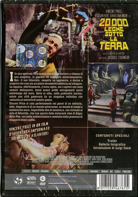 Ventimila leghe sotto la Terra di Jacques Tourneur - DVD - 2