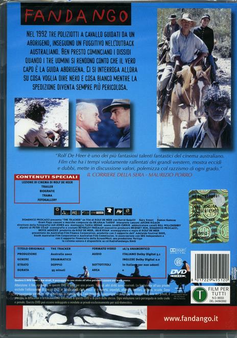 The Tracker di Rolf De Heer - DVD - 2