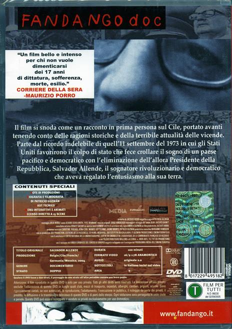Salvador Allende di Patricio Guzmán - DVD - 2