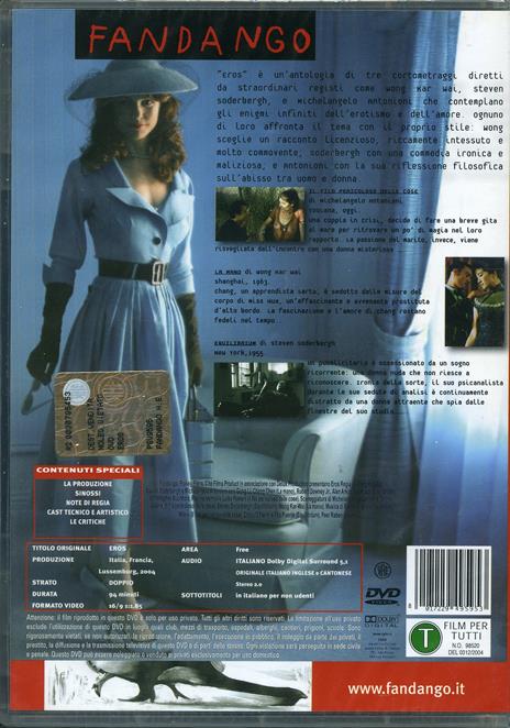 Eros di Michelangelo Antonioni,Wong Kar Wai,Steven Soderbergh - DVD - 2