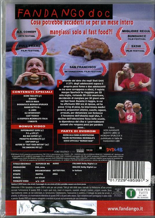 Super Size Me di Morgan Spurlock - DVD - 2