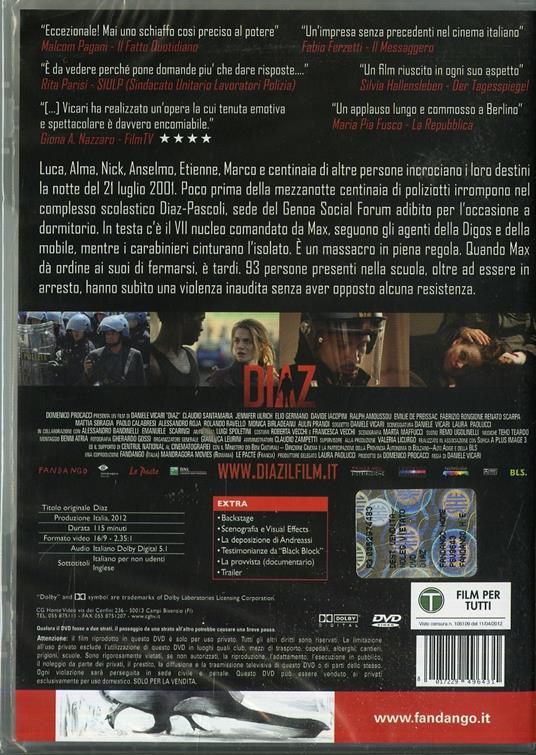 Diaz (2 DVD) di Daniele Vicari - DVD - 2