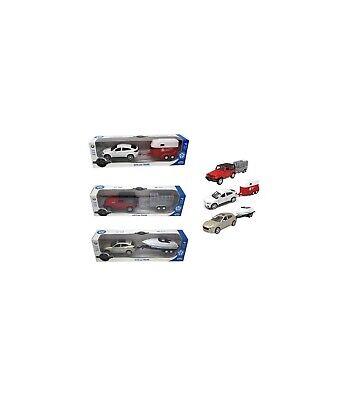 Silver Wheel - Auto Con Traino a retrocarica Scala 1:43in die cast con accessorioLicenze: Jeep, Maserati, Bmw