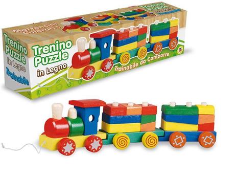 Trenino Puzzle In Legno - 2