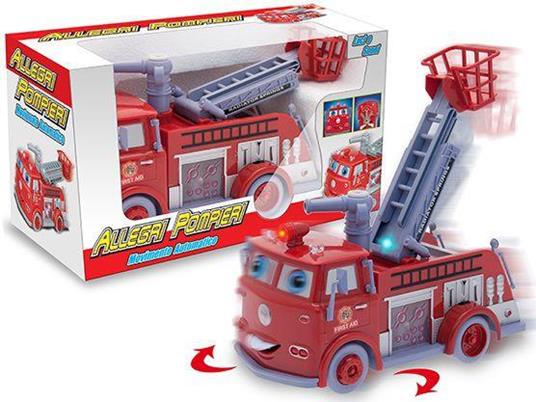 Camion Allegri Pompieri Con Movimento A Mistero