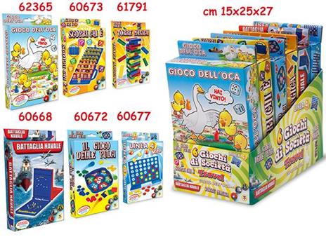 Gioco Versione Travel Gioco Dell'Oca / Scopri Chi E' / Torre Magica / Battaglia Navale / Linea 4 / Gioco Delle Pulci (Assortimento)