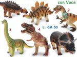 Dinosauri Soffici Giganti Con Suono 50 Cm 6 Mdl. Busta