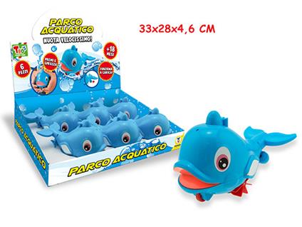 Assortimento TeoS. Delfino Funny Con Molla E Spruzzo