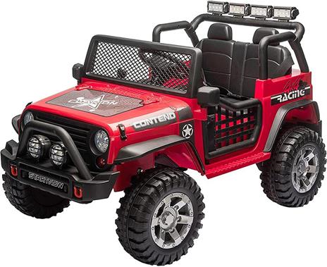 Auto Elettrica Jeep 2 posti 12Volts Telecomando 2.4Ghz 66707