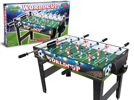 Giocattoli- Calcio Balilla in Legno, con 2 Palline da Calcetto