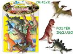Dinosauri Con Poster 8 Pz