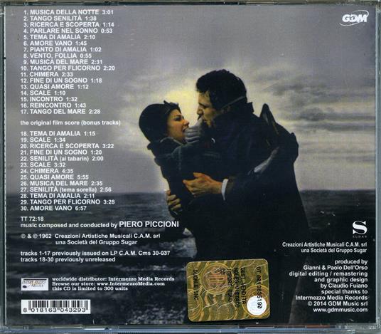 Senilità (Colonna sonora) - CD Audio di Piero Piccioni - 2