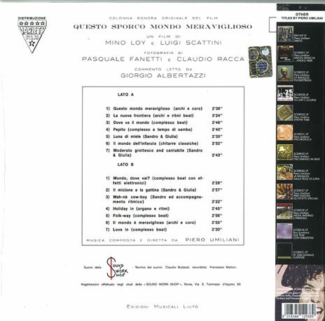 Questo Sporco Mondo Meraviglioso (Colonna sonora) - Vinile LP + CD Audio di Piero Umiliani - 2