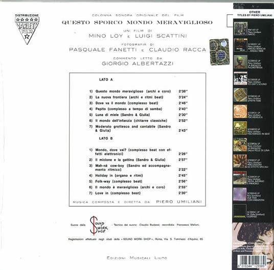 Questo Sporco Mondo Meraviglioso (Colonna sonora) - Vinile LP + CD Audio di Piero Umiliani - 2
