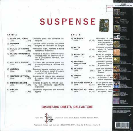 Suspense (Colonna sonora) - Vinile LP + CD Audio di Piero Umiliani - 2
