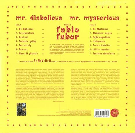 Mr. Diabolicus - Mr. Mysterious - Vinile LP + CD Audio di Fabio Fabor - 2