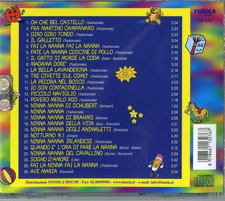 Ninne nanne e filastrocche - CD Audio - 2
