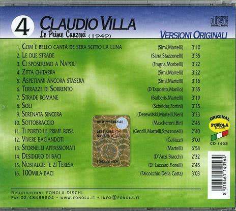 Le prime canzoni vol.4: 1949 - CD Audio di Claudio Villa - 2