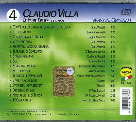 Le prime canzoni vol.4: 1949 - CD Audio di Claudio Villa - 2